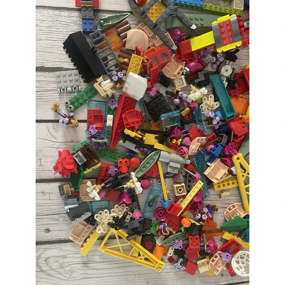 LEGO 3 lbs Pounds Bulk Lot of Loose Mixed Lego Bricks Pieces Vehicles Parts